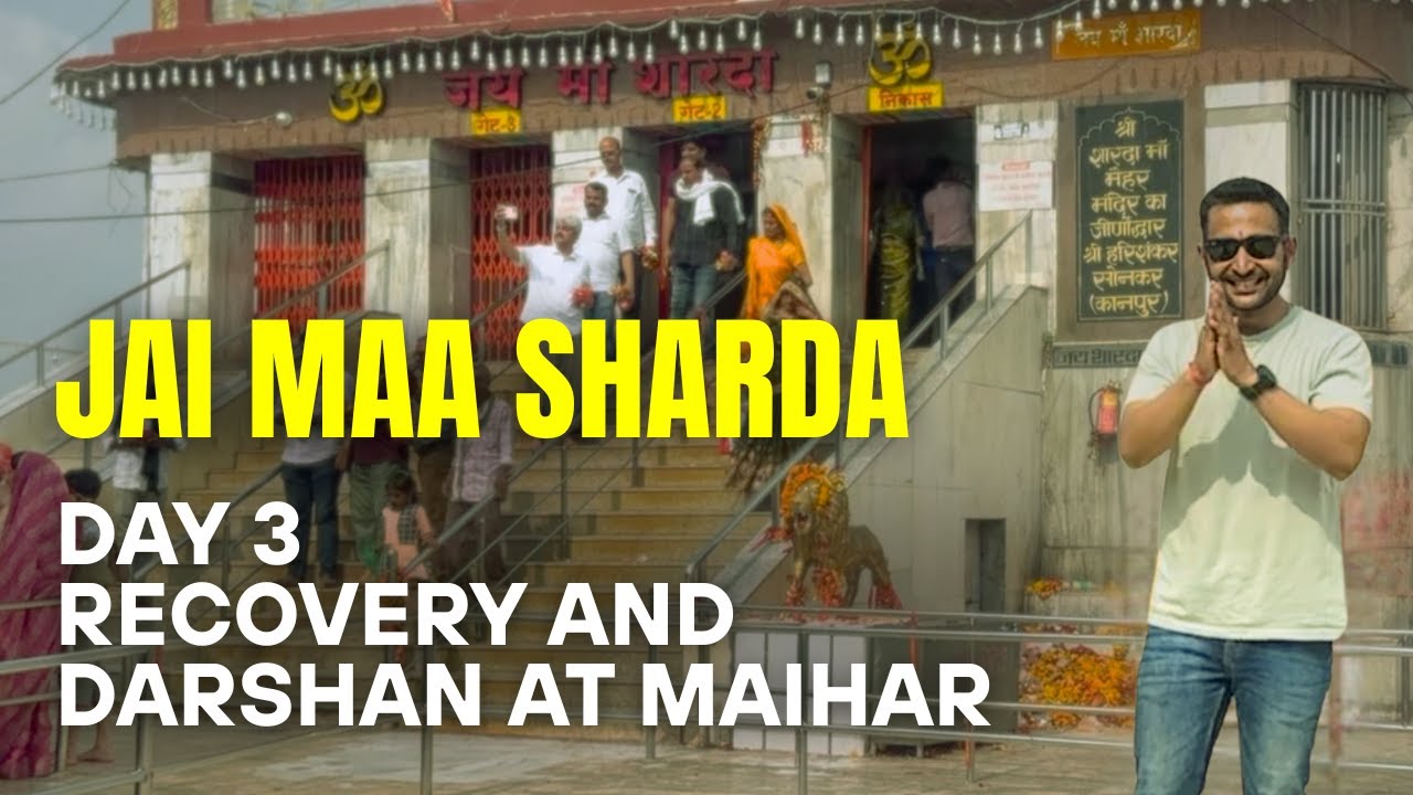Mumbai to Varanasi by Bike - Day 3 | Maa Sharda Darshan | Maihar Recovery Day | Vindhyaa Vlogs