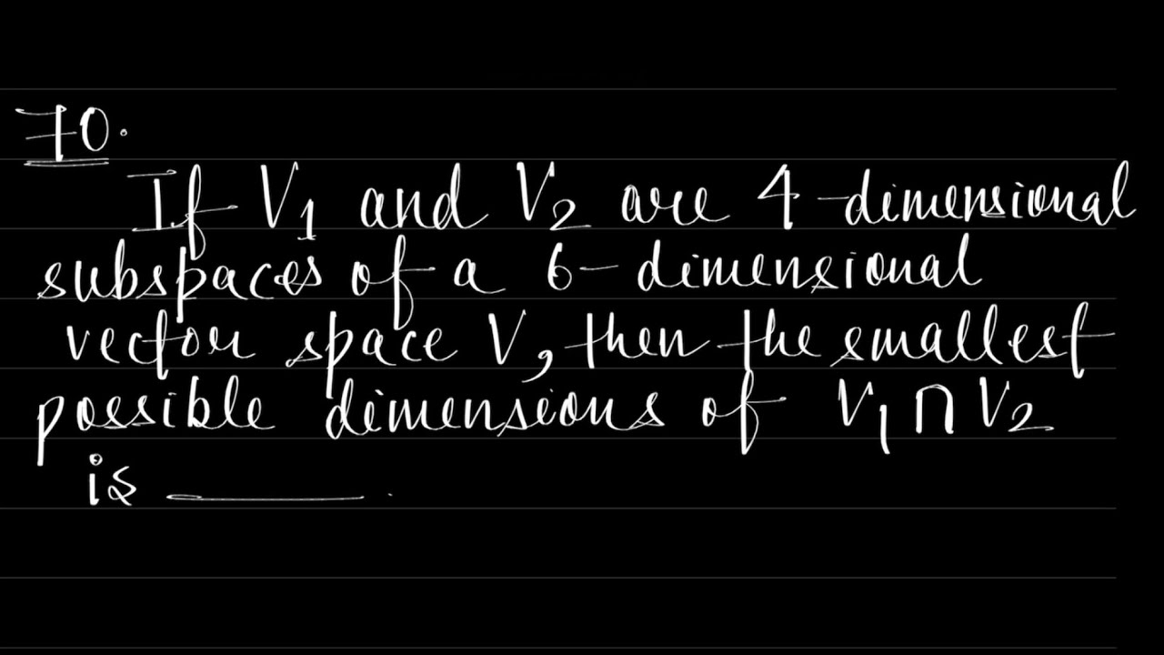 Linear Algebra Problem 70