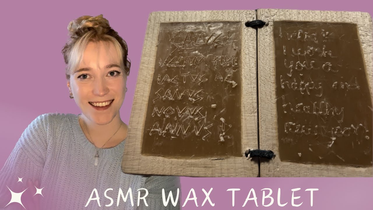 TikTok VIRAL Wax tablets!!  Explanation & ASMR writing.