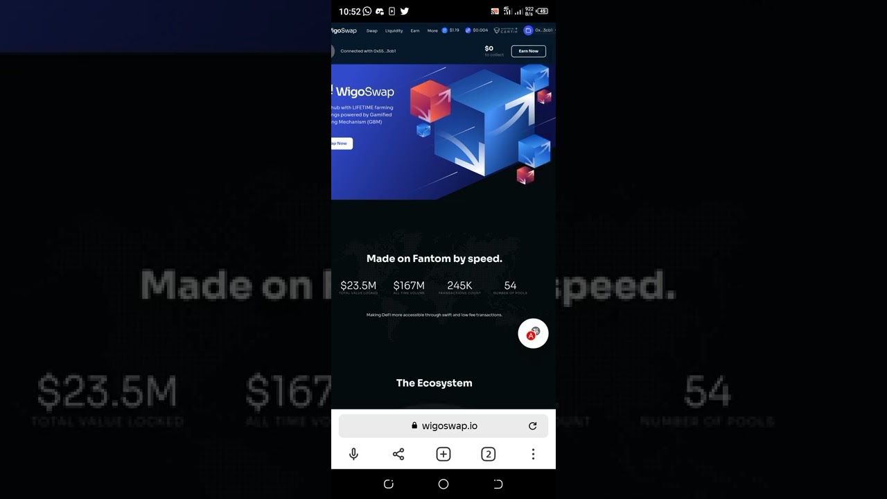 Introduction to @wigoswap, outlining features and functionalities ofthe project. buy,stake#FTM $wigo