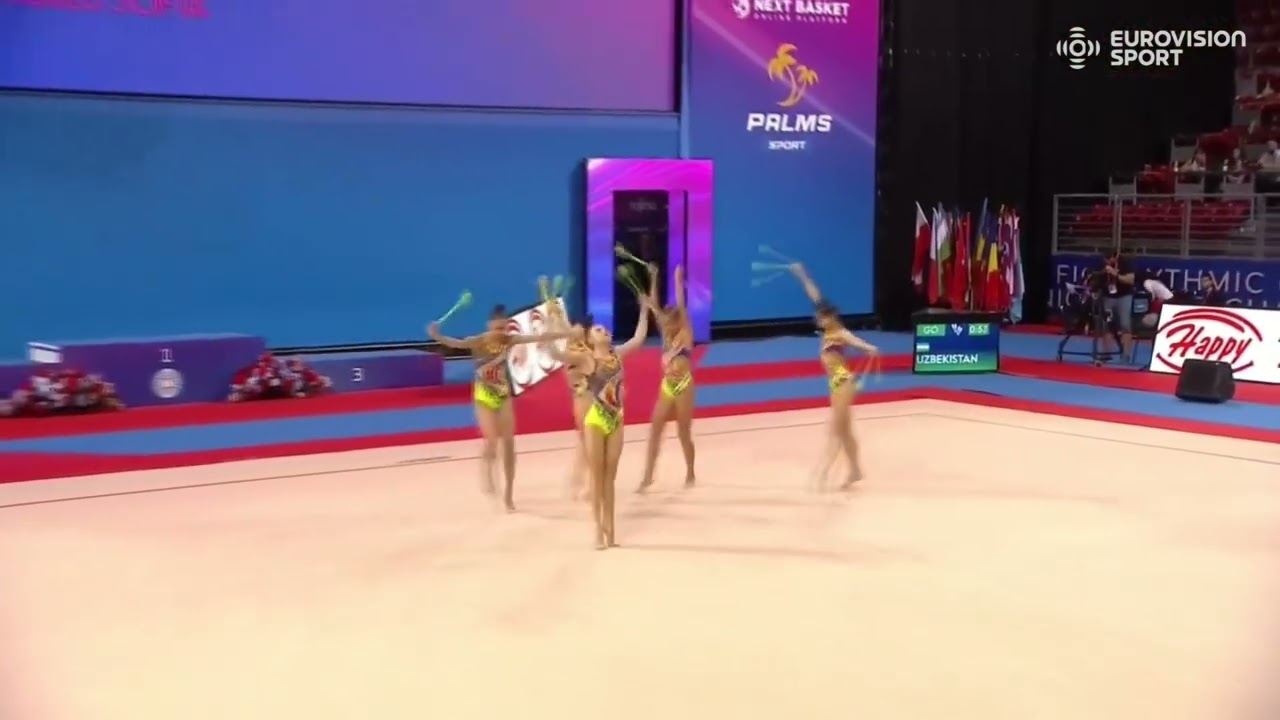 UZBEKISTAN junior group 10 CLUBS 22,6 - Apparatus Final - JWCh Sofia 2025