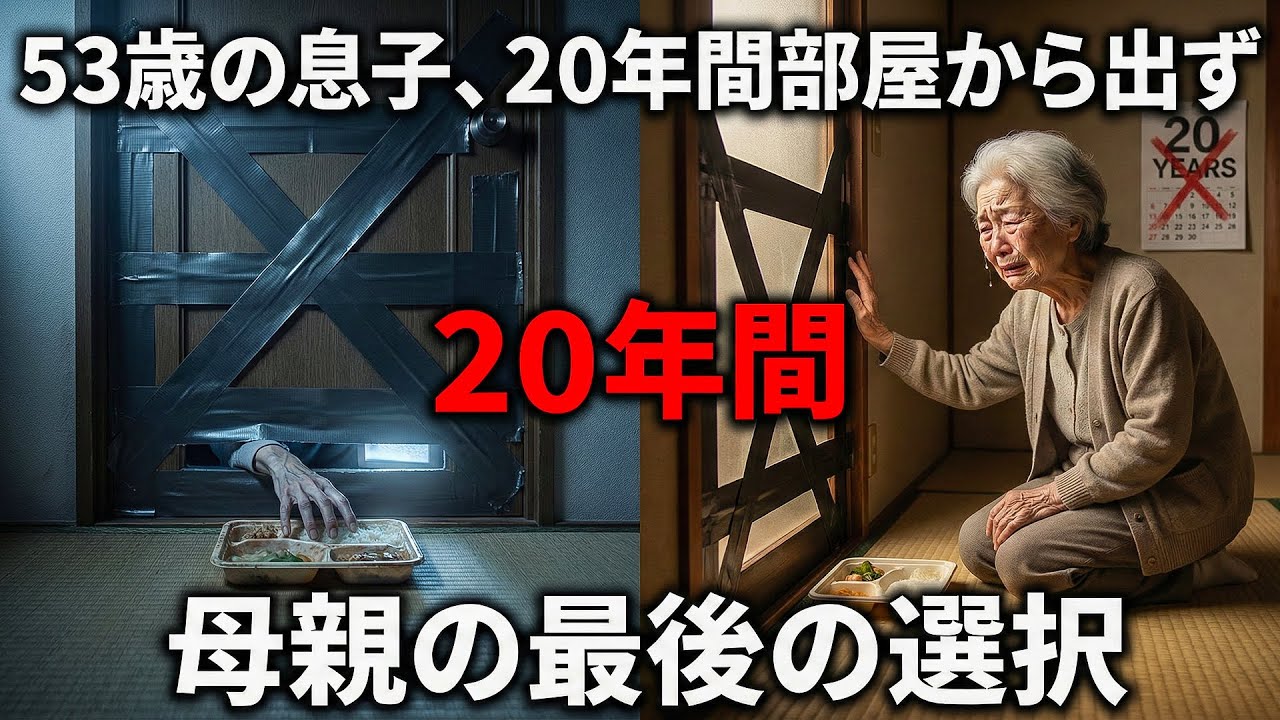 【実話】53歳の息子、20年間部屋から出ず―母親の最後の選択【シニアライフ】【60代以上の方へ】
