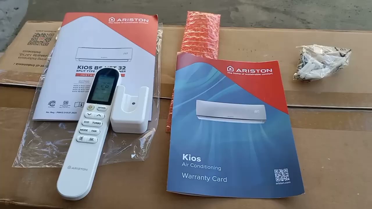 REVIEW DAN TES RUN AC BARU MERK ARISTON 1PK TYPE KIOS9UDO-I.