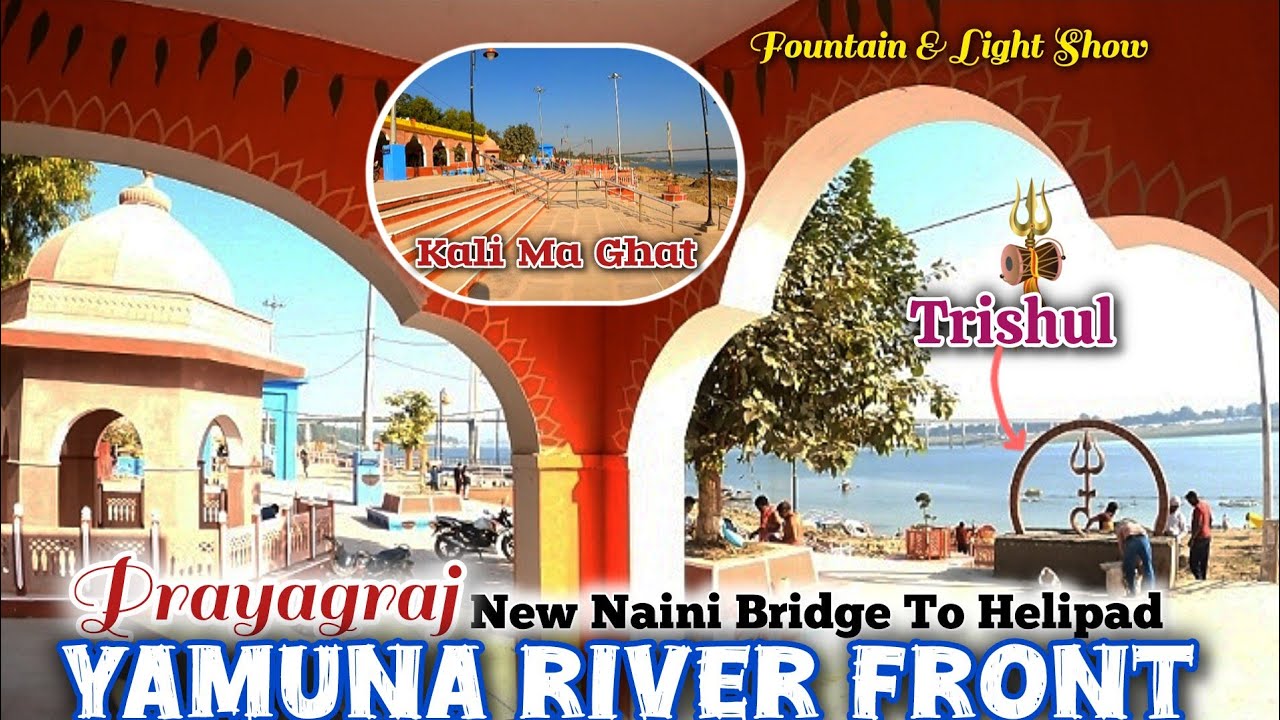 Mahakumbh 2025 : Yamuna River Front Prayagraj / New Naini Bridge To Helipad / Maujgiri, Kali Ghat
