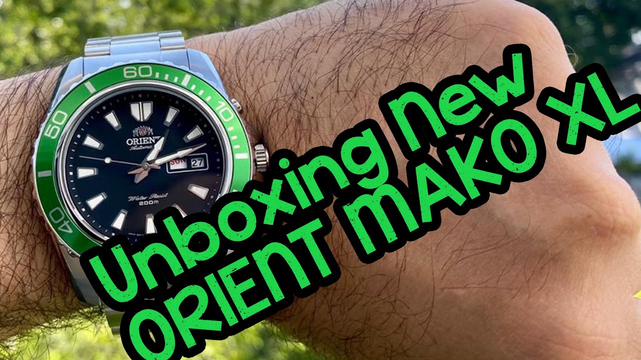 Unboxing New ORIENT Mako XL Green Automatic