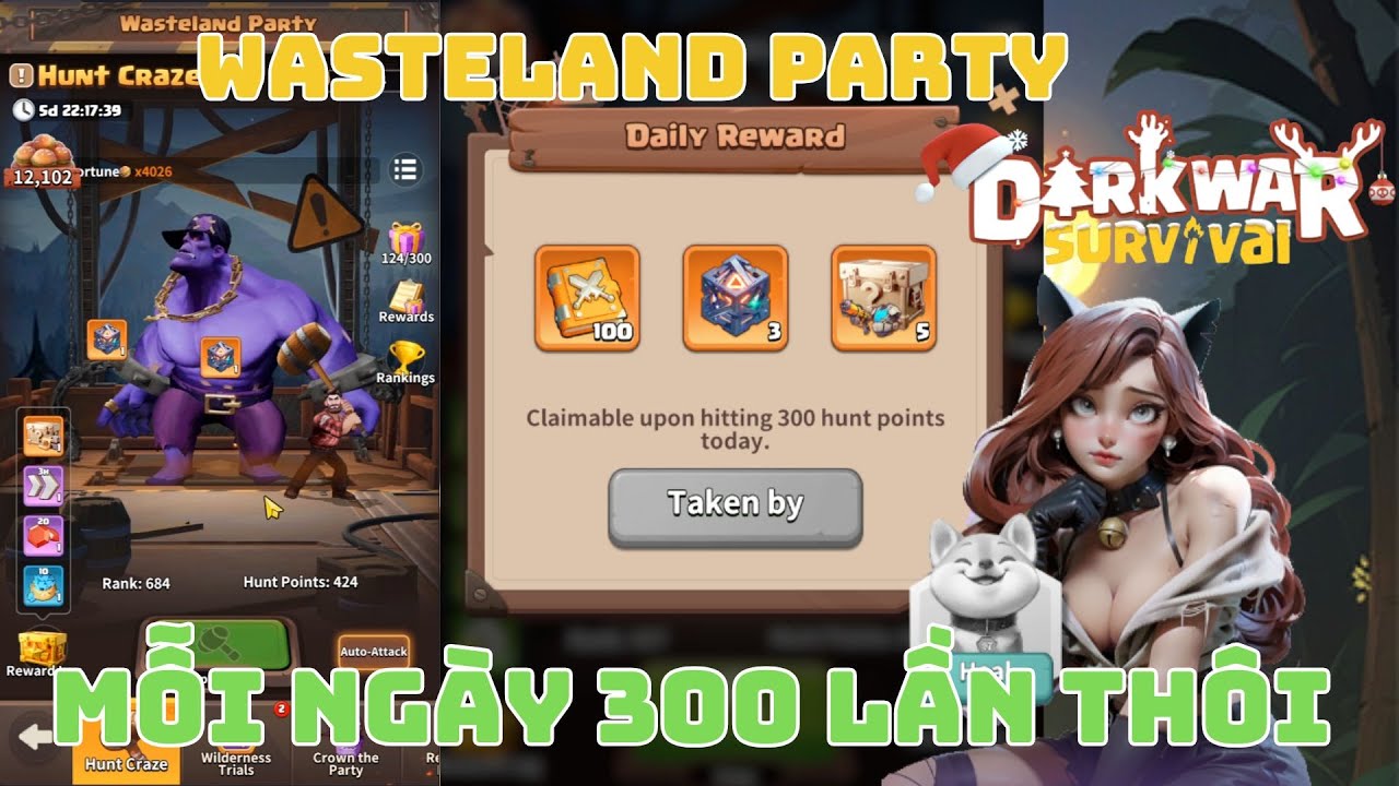 Không Biết Hôm Nay Có Hên Không | Wasteland Party | Dark War Survival