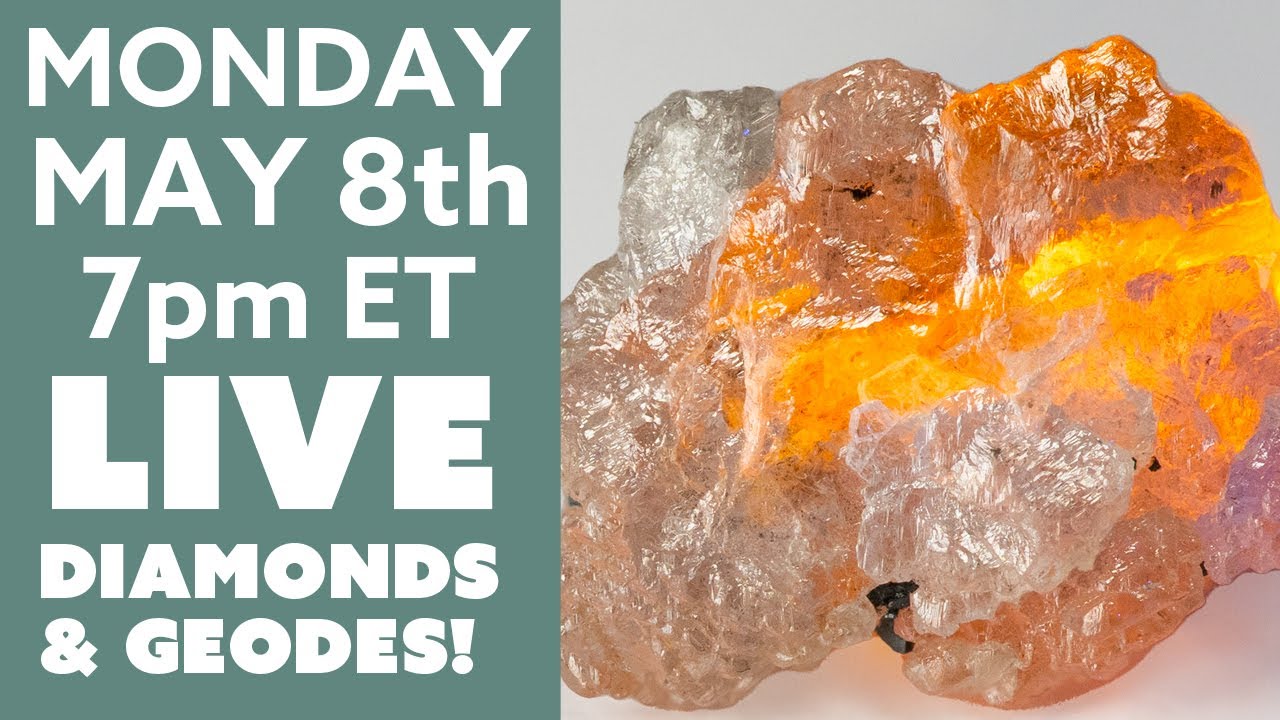 GEMSTONES LIVE - Rough Diamonds, Geodes & More!