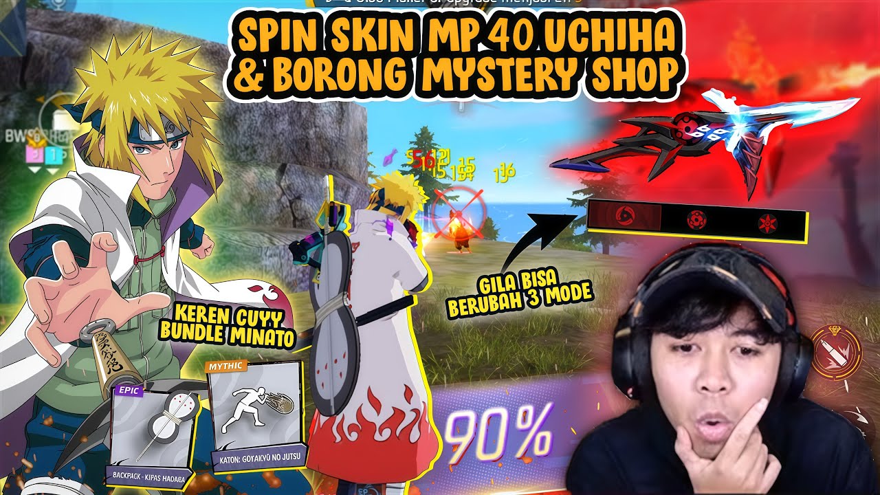 SPIN SKIN MP40 UCHIHA DULUAN & BORONG MYSTERY SHOP?! GILAA KEREN + SAKIT BANGET CUY!!