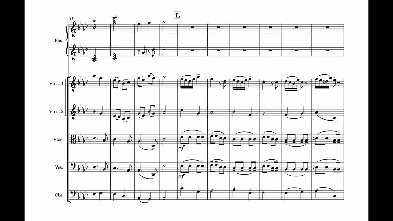 Opus 7 - Piano Concerto In A♭ Major - Han Tsai & Harrison Ie | Score Video