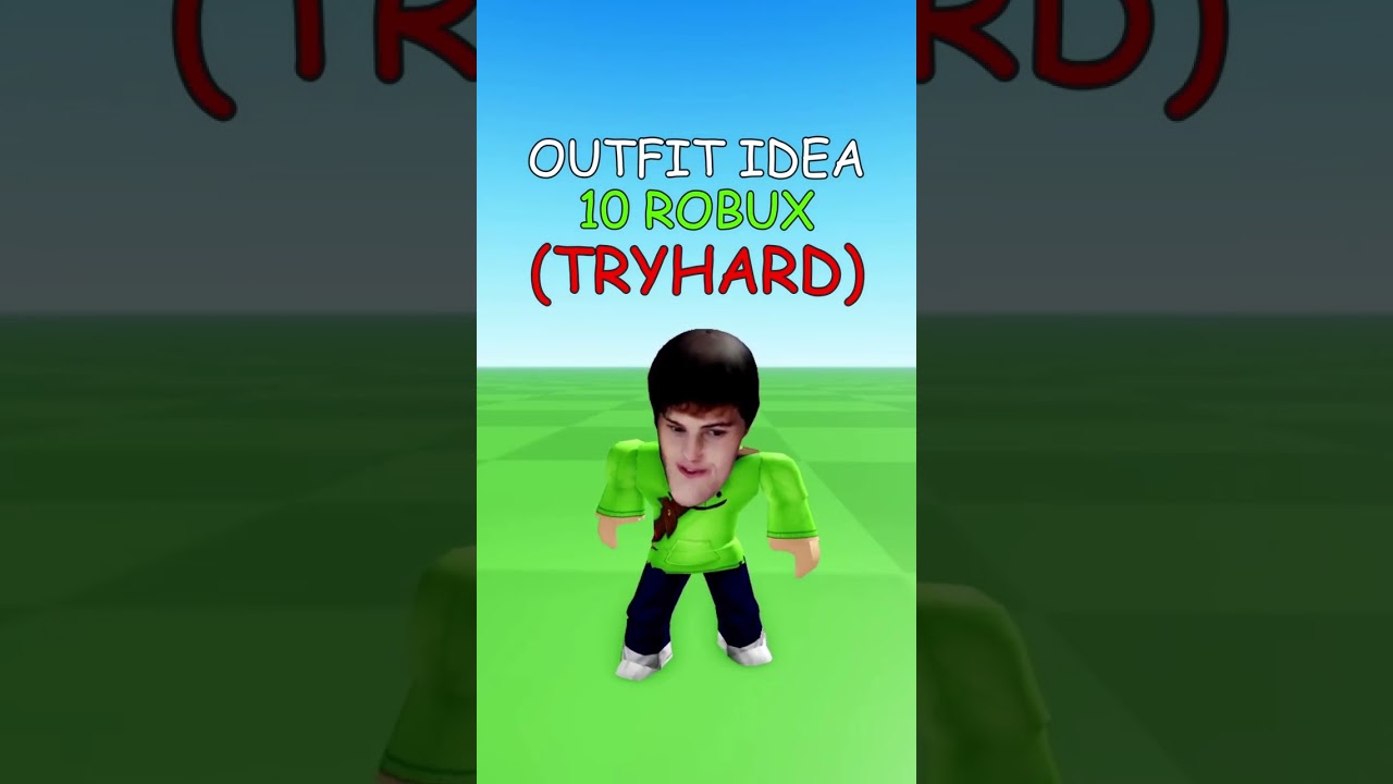 Making Roblox Tryhard Outfit Idea - 10 ROBUX 👕