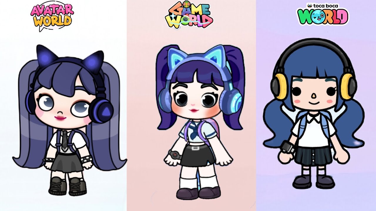 💜Kuromi School Inspired Look In 4 Gameplay