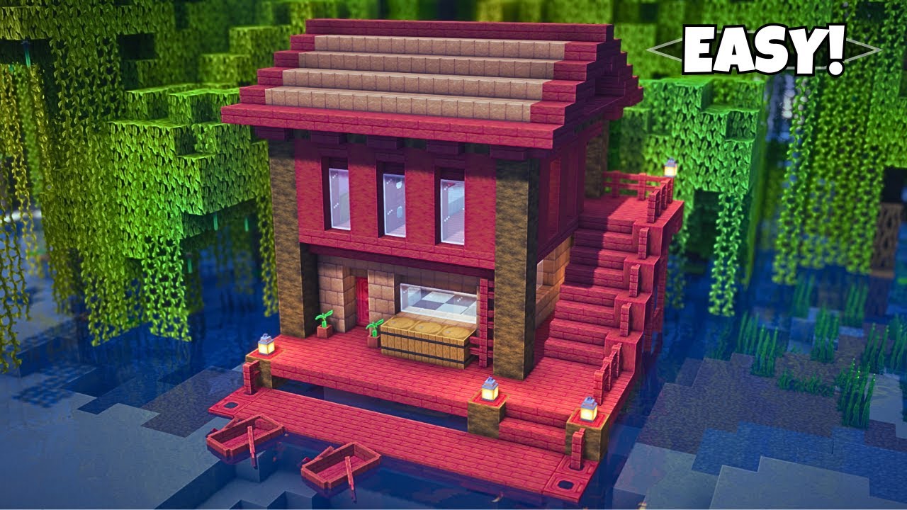 Minecraft: Mangrove Fisherman's House (Tutorial) 🏡27