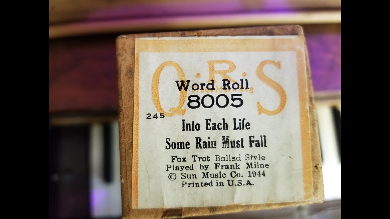 Into Each Life Some Rain Must Fall