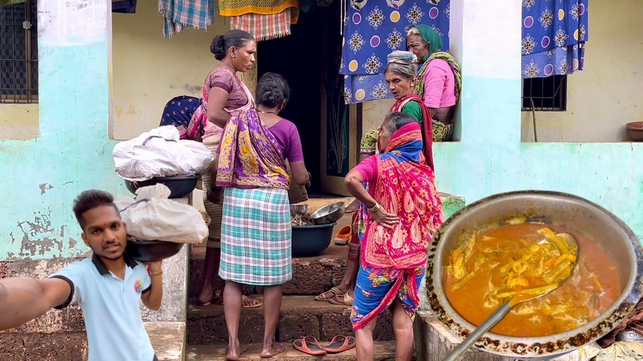 आई सोबत मच्छी विकायला आणखी एक नवीन गाव फिरलो । कोकणातील सुंदर गाव ।वहिनीने बनवल सुक्या बोंबलाच कालवन