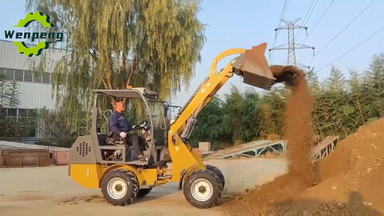 Mini Wheel Loader Electric Loader#loaders #electricloader #miniloader #constructionmachinery