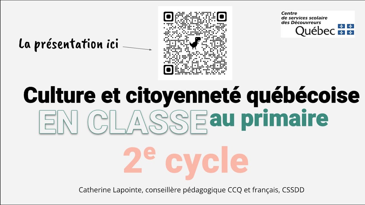 CCQ Primaire - Exploration par le 2e cycle de la planification et de l'évaluation du programme CCQ