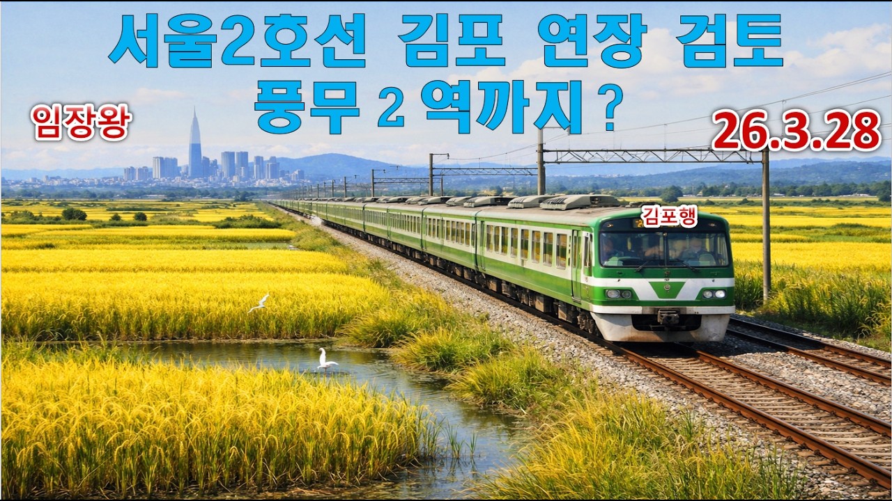 서울2호선 김포 연장 검토 (풍무2역?? ) 고촌,풍무 어디쯤일까?