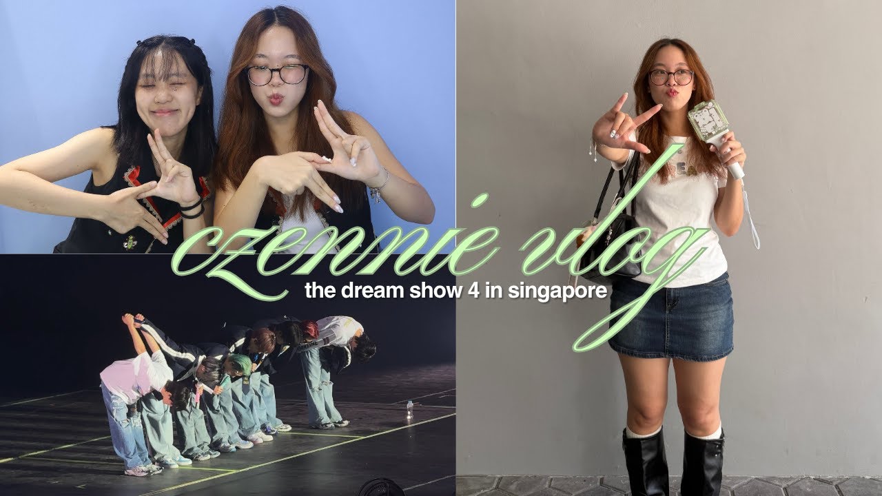 czennie vlog🌱: nct dream the dream show 4 in singapore, vip soundcheck, dreamiez pop-up!