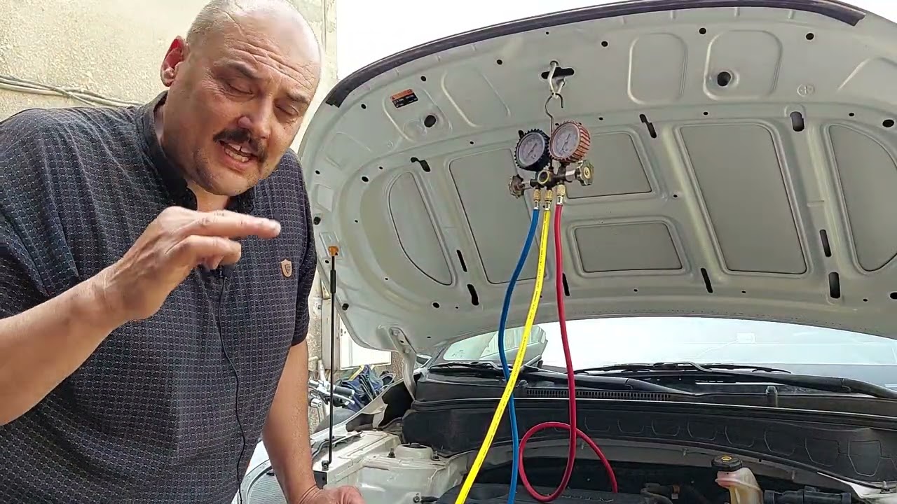 شحن غاز تبريد كيا seltos ٢٠٢١ بطريقة وزن الغاز