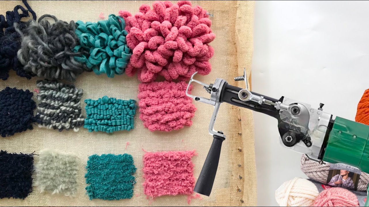 Estambre / Lana y texturas para alfombras de TUFTING