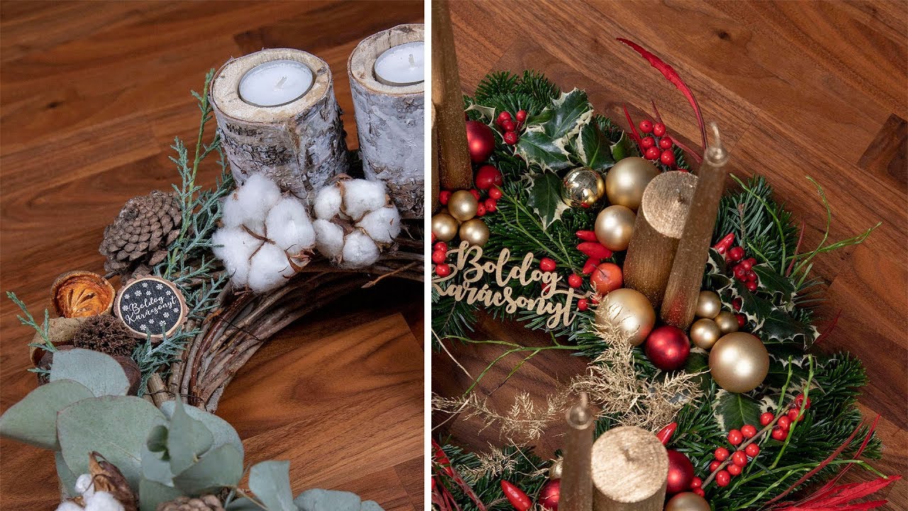Modern és hagyományos adventi koszorú | Mindmegette.hu