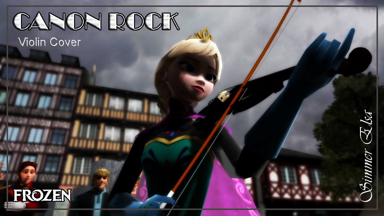 MMD - |Frozen| Canon Rock (Violin Cover)
