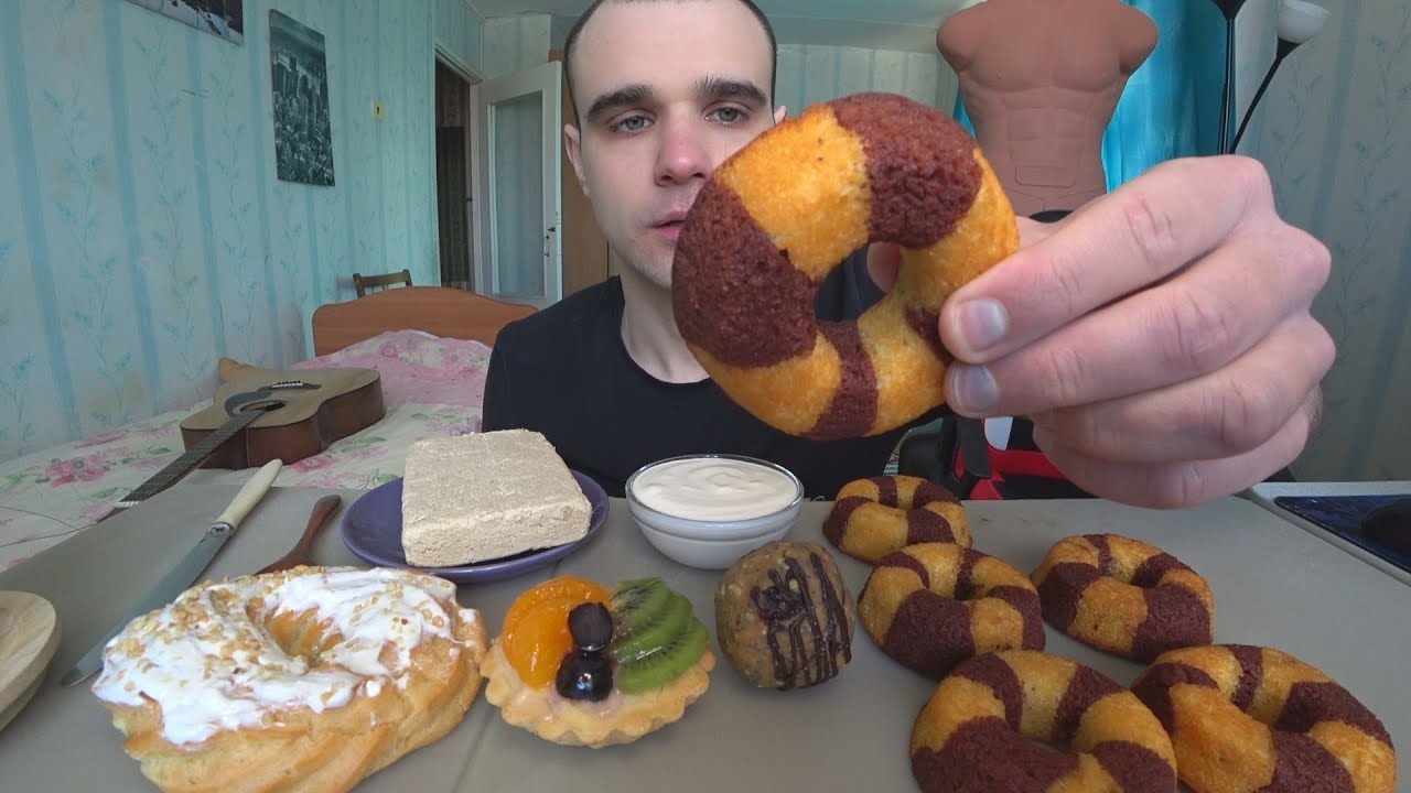 МУКБАНГ ПИРОЖНЫЕ / СЛАДОСТИ / ХАЛВА АРАХИСОВАЯ / CHOCOLATE / SWEET / ДЕСЕРТ / ASMR / EATING Mukbang