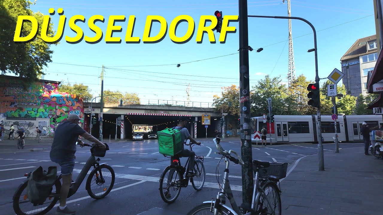 Düsseldorf walkingtour 4K | Vom Oberbilker Markt zur KÖ Sommer 2025