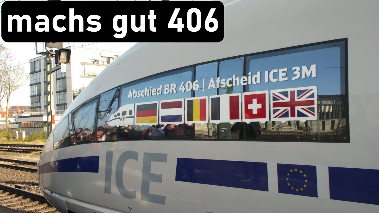 Br 406 ICE 3M Abschiedsfahrt Hannover HBF 12. April 2025