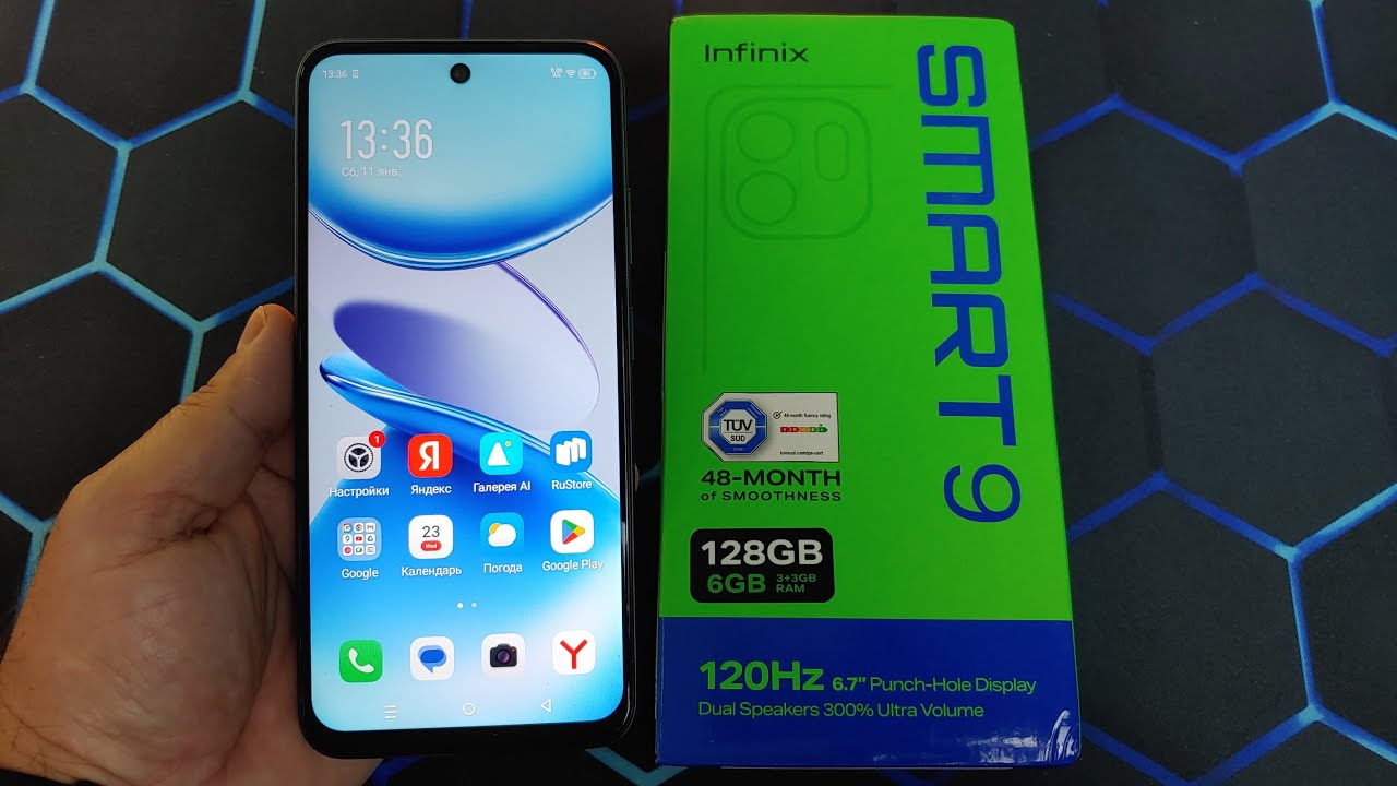 Infinix SMART 9 3/128Gb Распаковка и Первое Знакомство