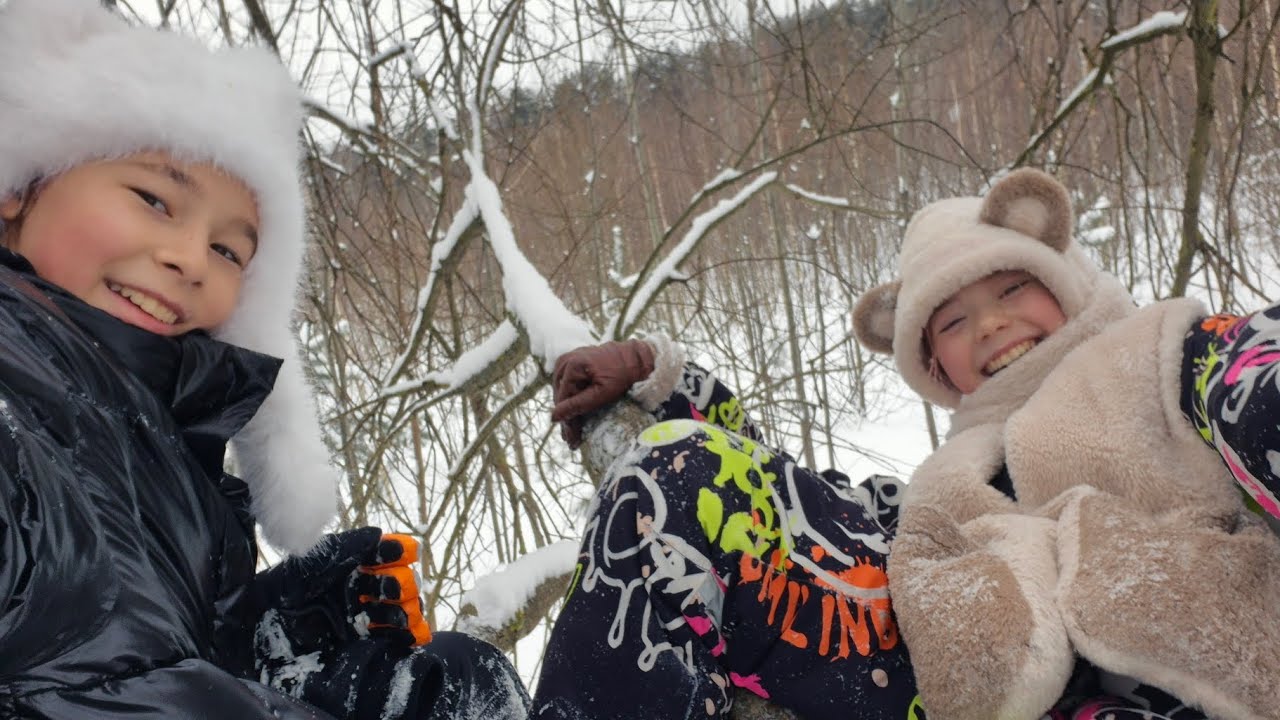 ❄️☃️Прядки на площадке [зимнее видео] *замёрзли*😉💙