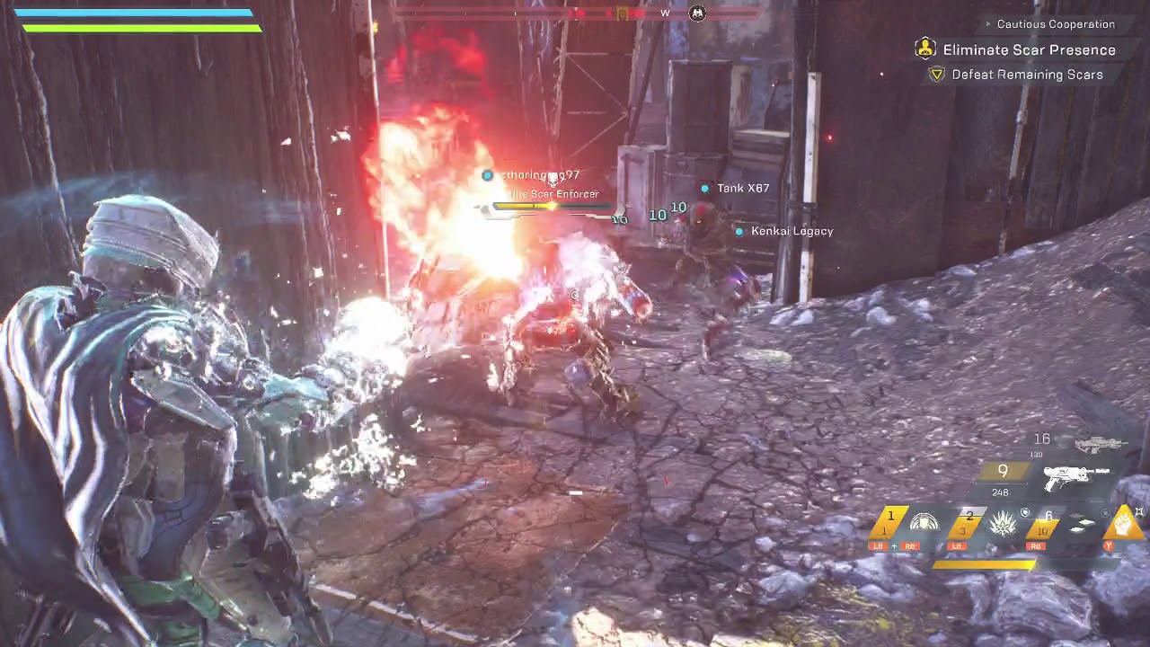 Anthem Use Barrage with Storm Javelin Powers frost shards ice storm ultimate