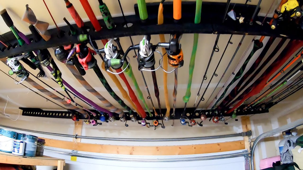 DIY Fishing Rod Rack For Less Than $10 (Quick And Easy)