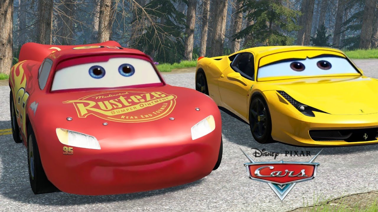 Lightning McQueen and Cruz's Journey to Thomasville | Cars Movie Remake | BeamNG.Drive Movie