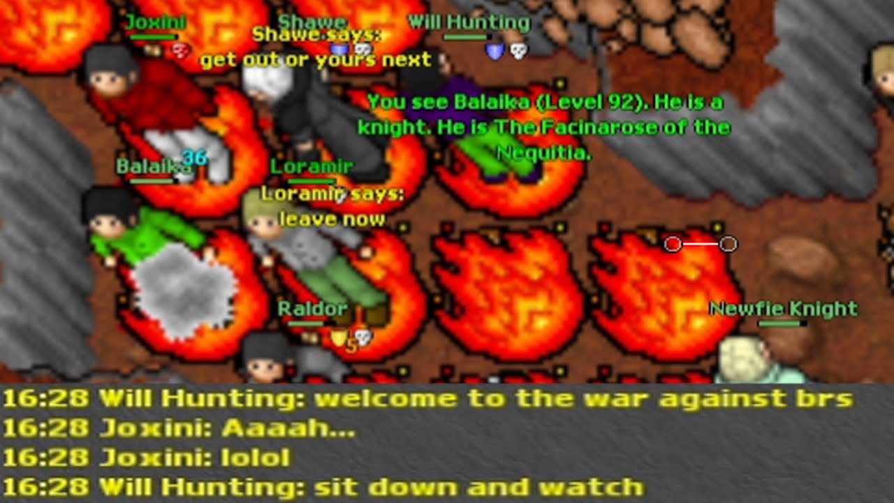 (WAR) 175 MS Will Hunting and his deadly UE against 92 EK. (Amera 2006 - RL Tibia 7.6) Will Hunting