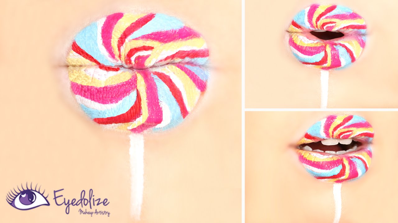 Rainbow Lollipop Lipstick Tutorial by EyedolizeMakeup