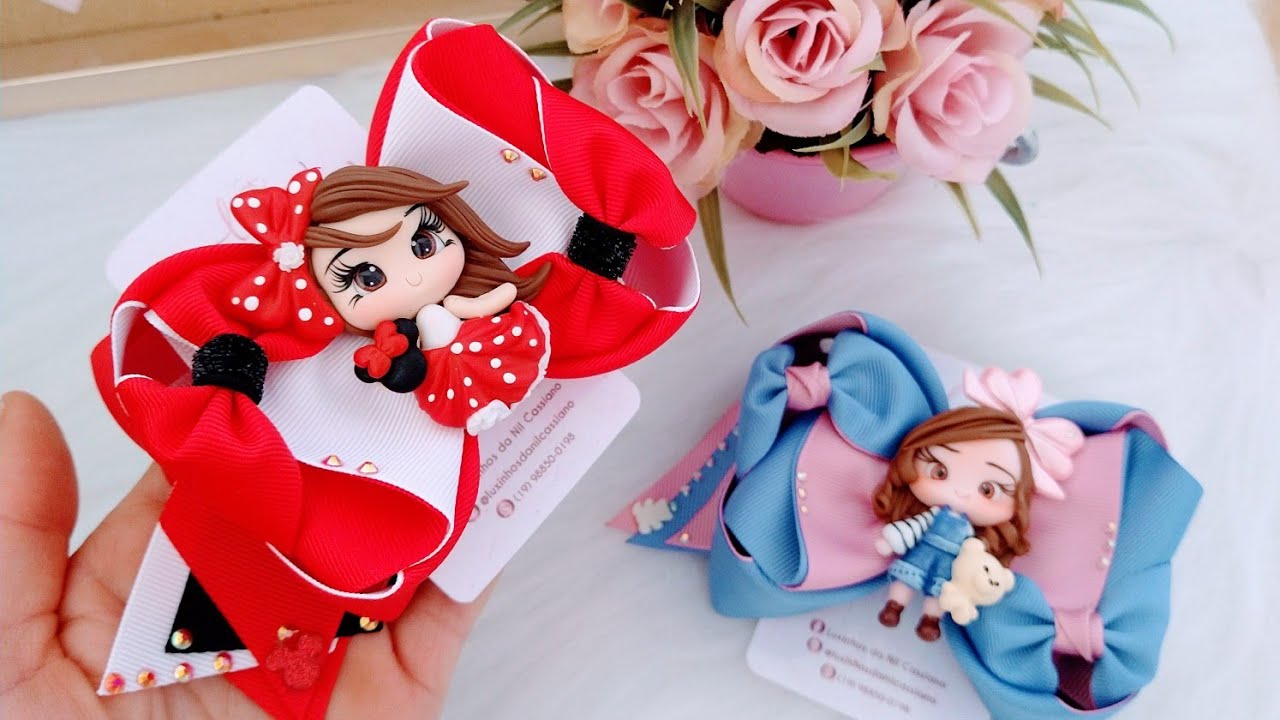 🎀Laço Amora Ceci 2 -Passo á Passo- DIY Ribbon bow