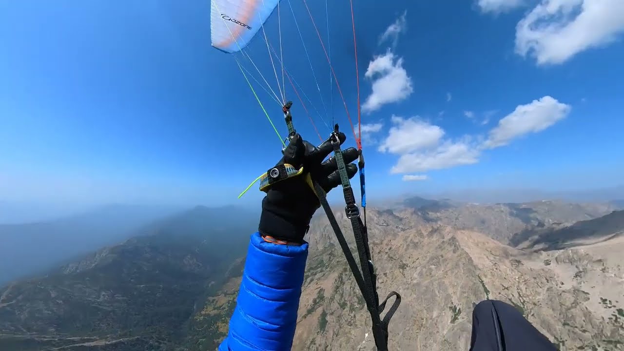 Tour de Corse en Parapente. Plafonds à plus de 3800m.