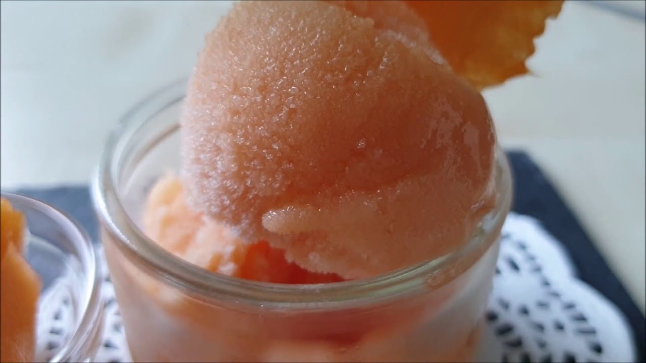 Sorbet au melon avec 2 ingrédients sans sorbetière