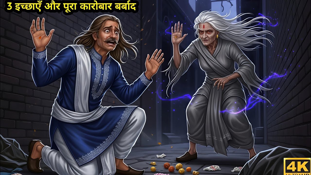 कंजूस हलवाई और चुड़ैल की 3 खतरनाक इच्छाएँ 😱 | लालच ने कैसे सब कुछ तबाह कर दिया | Emotional Story |