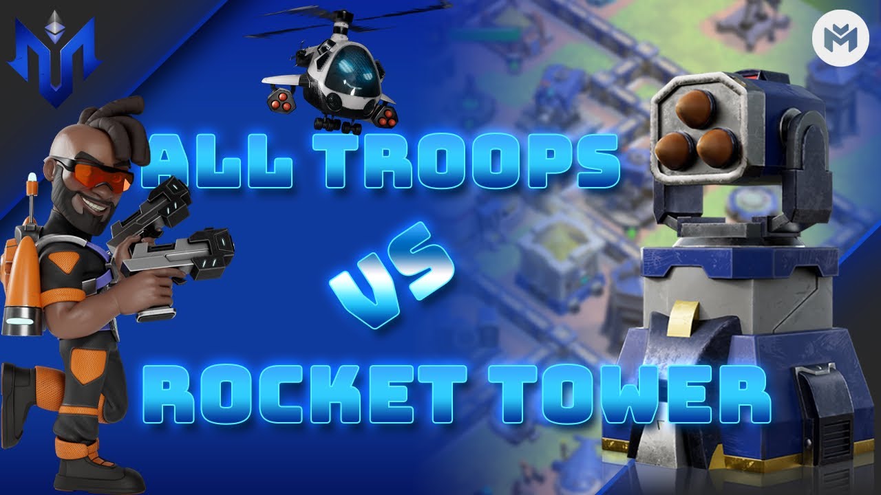 All Troops vs Rocket Tower - Heroes of Mavia