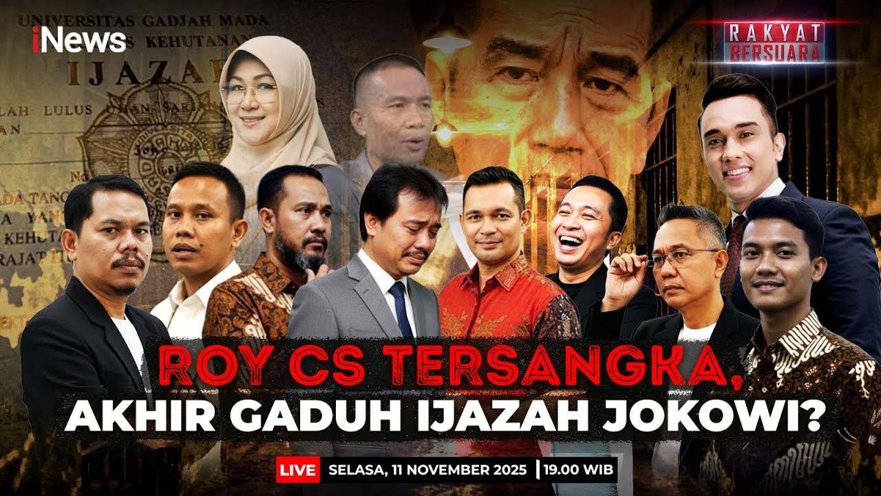 🔴LIVE ROY CS DITETAPKAN SEBAGAI TERSANGKA, GADUH IJAZAH JOKOWI SELESAI? | RAKYAT BERSUARA (11/11)