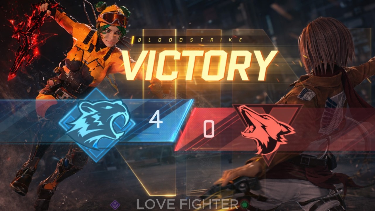 1vs4 Squadfight Challenge Gameplay in Blood Strike with mikasa ackerman