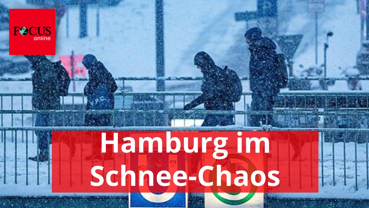 Hier k&auml;mpfen sich die Hamburger durch das Schnee-Chaos