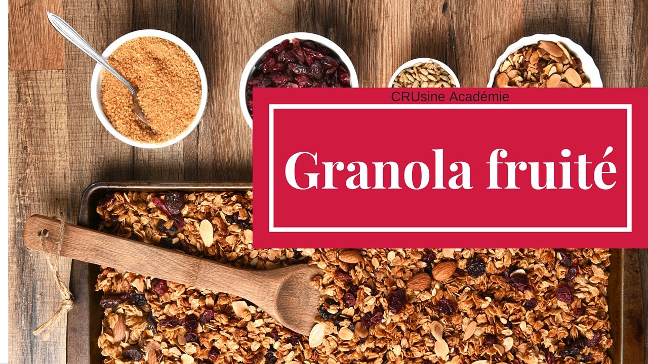 La délicieuse recette de Granola cru dont tout le monde raffole