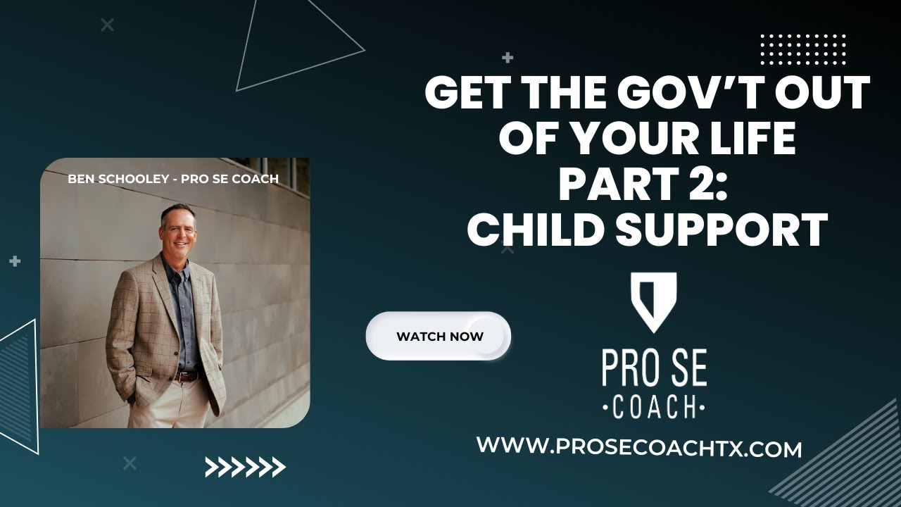 Get the Government out of your life! Part 2: Child Support!