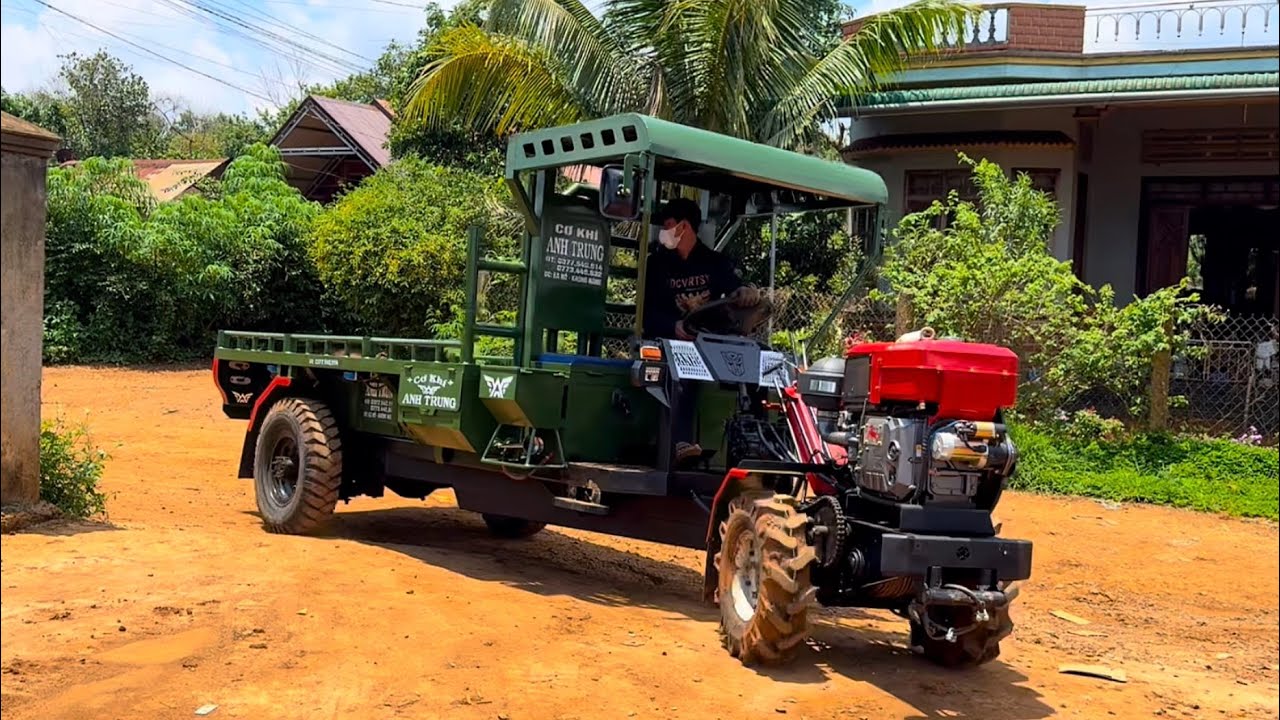 Giao xe anh em bên Gia Lai Đak Đoa cơ khí Anh Trung