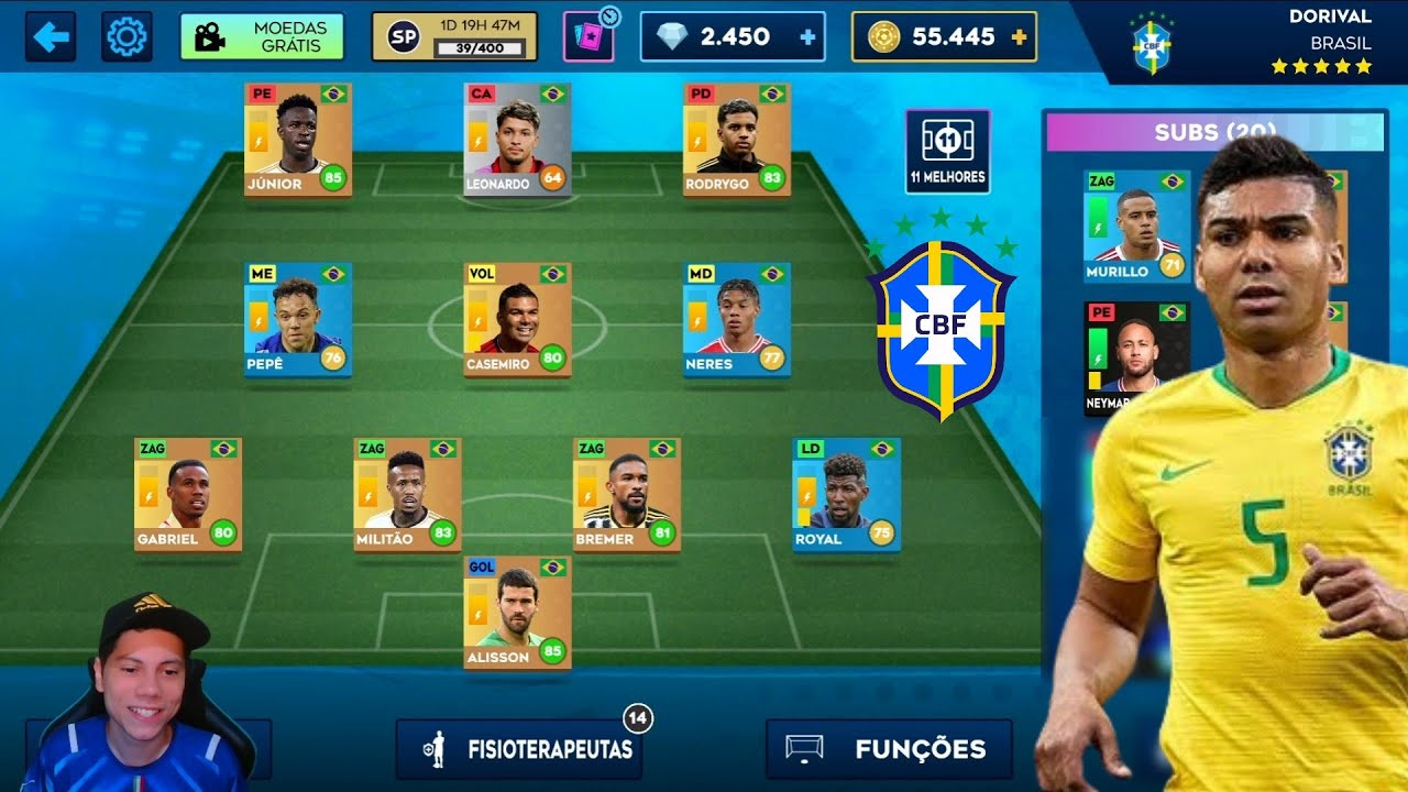 DLS | Modo Carreira Seleção Brasileira #22 ( Casemiro se Aposenta da Seleção )