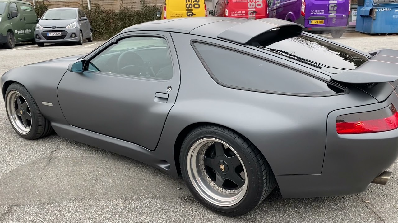 Porsche 928 s4 Strosek, full carwrap to grey color and special design 😊