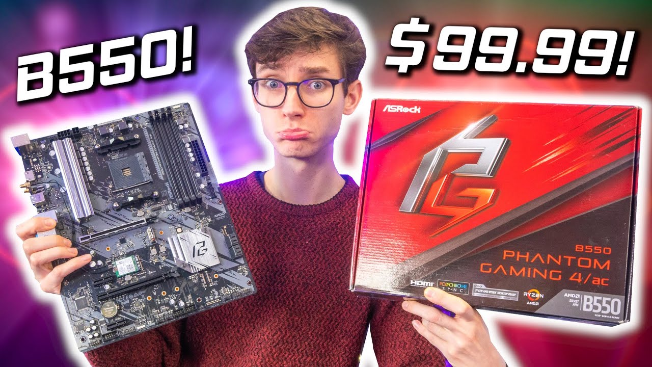Стоит ли покупать самую дешёвую материнскую плату B550?! &mdash; Обзор Asrock Phantom 4 Gaming